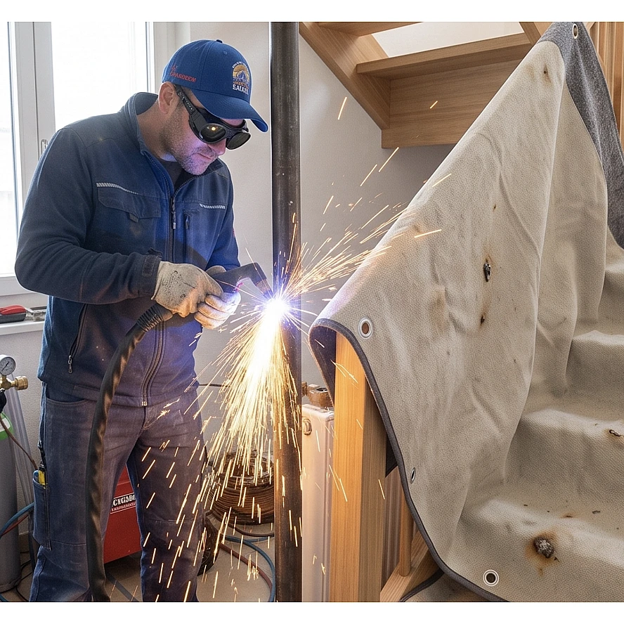 Hitze-Gewebeschutzdecken von 600°C bis 1300°C